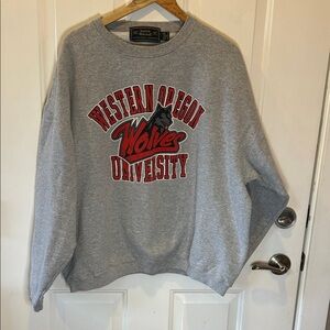 Western Oregon University Wolves Gray Sweatshirt